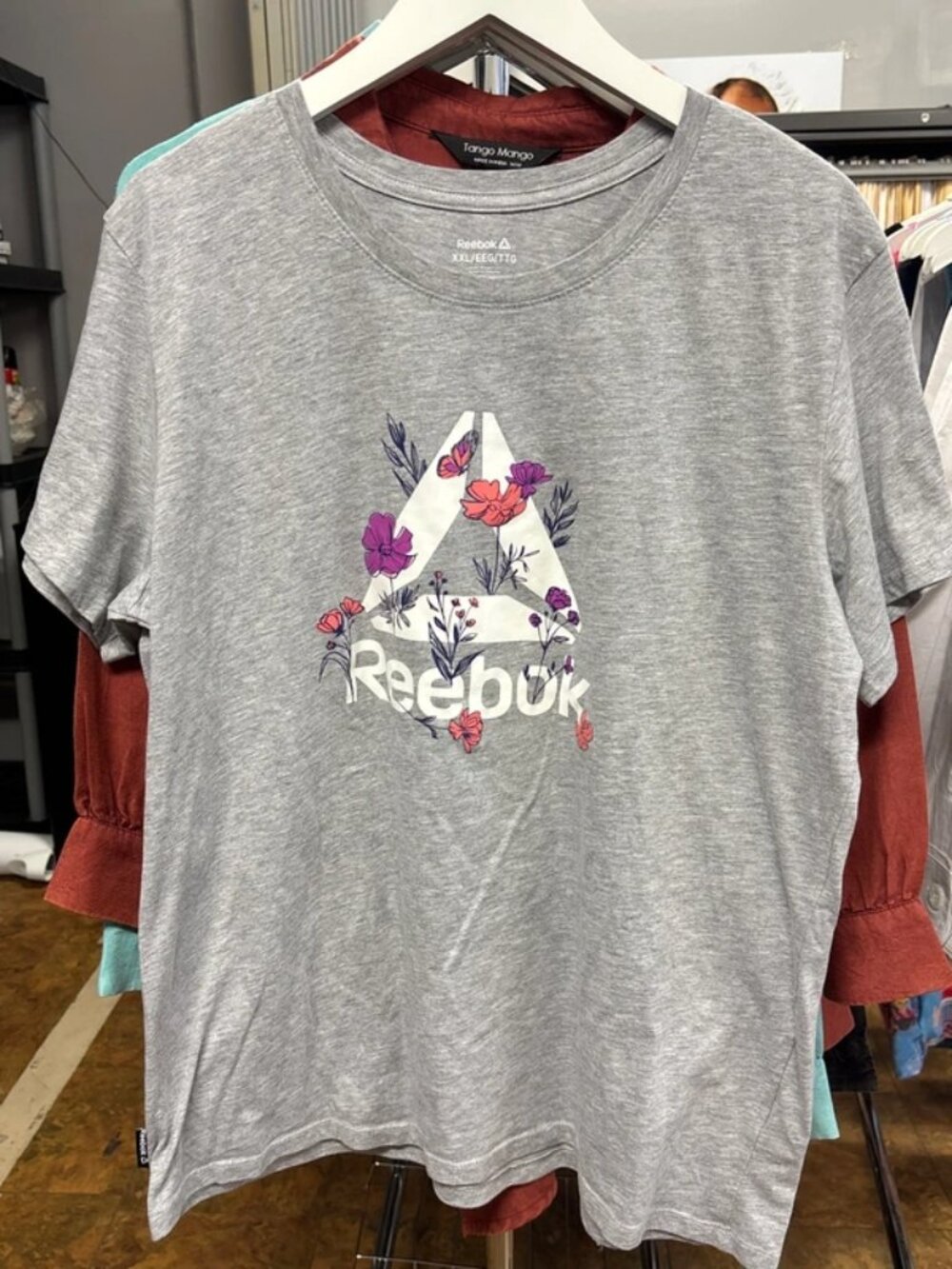 Reebok Women's Delta Floral Logo Graphic Tee